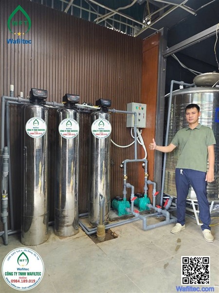 Bàn giao hệ thống lọc nước giếng khoan 30m3/ ngày cho khách hàng đưa vào sử dụng