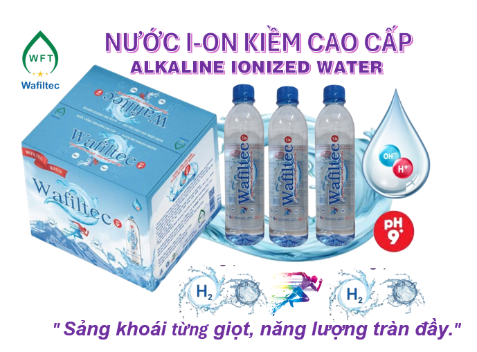 Nước ion kiềm đóng chai 500mml